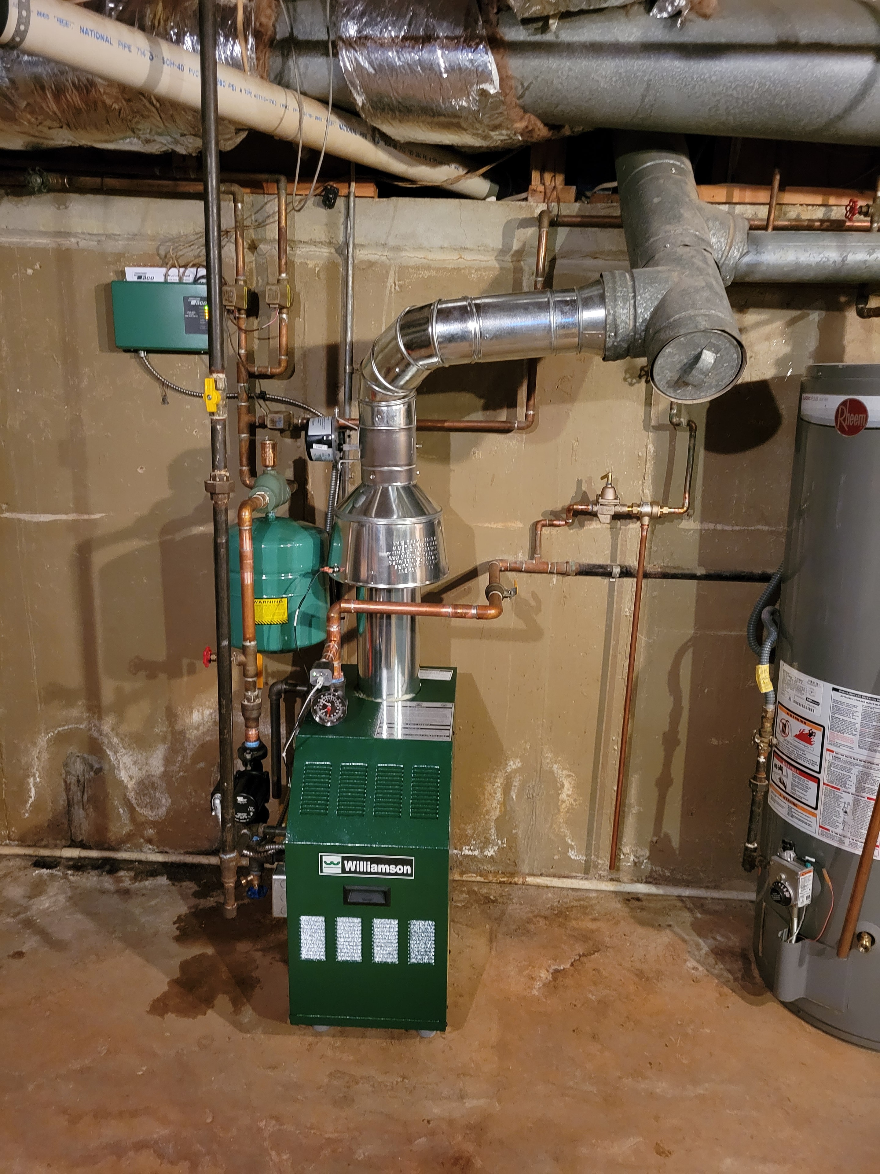 DMES LLC residential boiler and hydronic piping installation